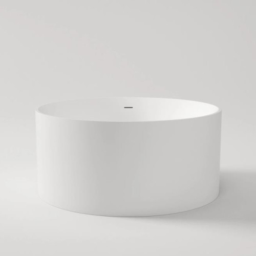 Poseidon Como round Freestanding bathtub - Gloss White/ Matte white