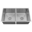 BadundKüche 760 x 440 x 230mm  Double Bowl Kitchen Sink with Round Corner