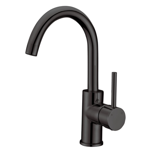 MATT BLACK Gooseneck Sink MIxer