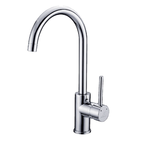 CHROME Gooseneck Sink Mixer