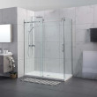 Covey 870-2000mm (door side) x 800-1200mm (fixed panel) Sliding Door Shower Screen