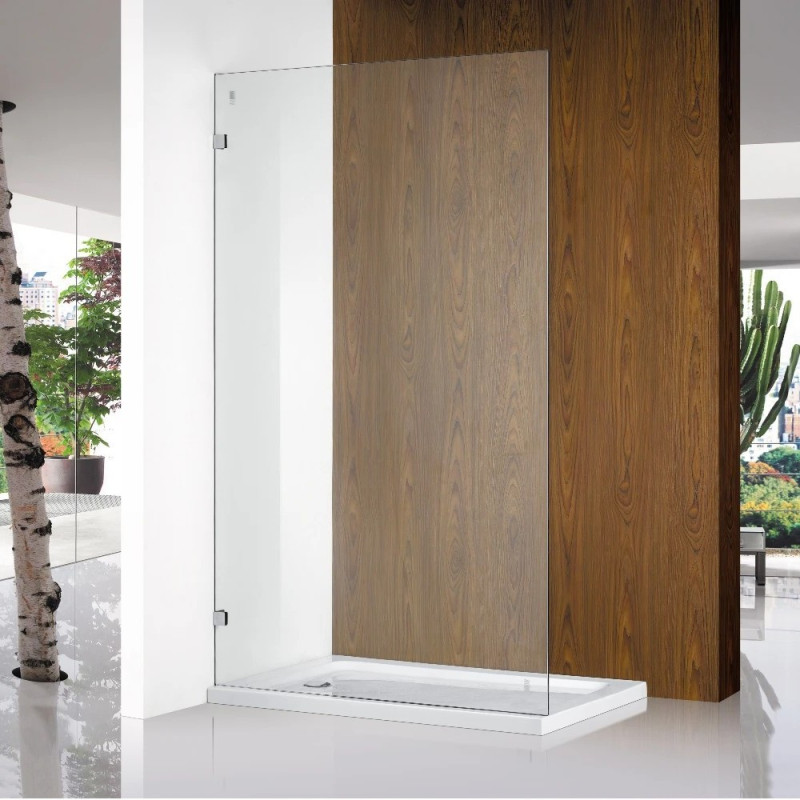 500 - 1200mm Single Panel Clear Glass shower screen