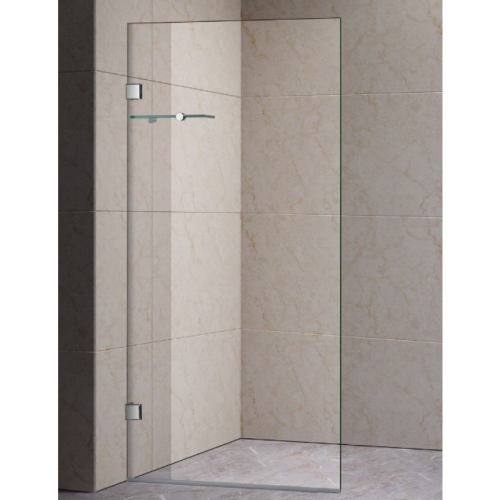 GB 500-1200mm Single Panel Shower Screen with Corner Shelf