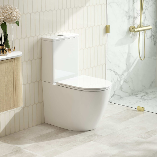 Mercio Diana Back to Wall Toilet Suite - Quiet Flush