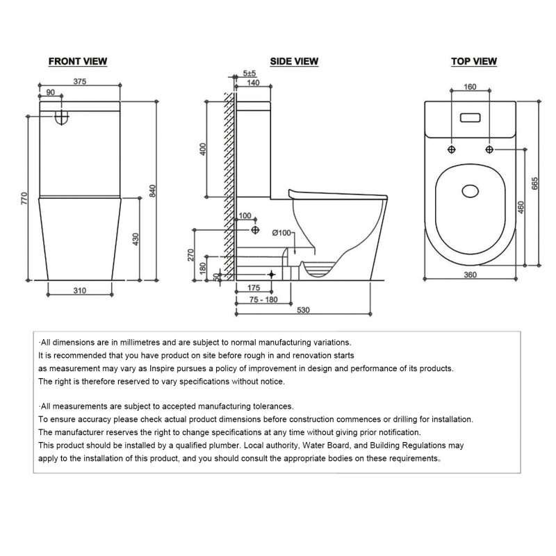 Inspire-Feanza Tornado Toilet Suite
