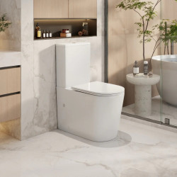 Mercio London Back to Wall Toilet Suite - Rimless Flush