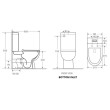 Mercio Moi Back to Wall Toilet Suite - Rimless Flush