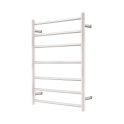 NERO MECCA 240V 7 BAR HEATED TOWEL LADDER BRUSHED NICKEL