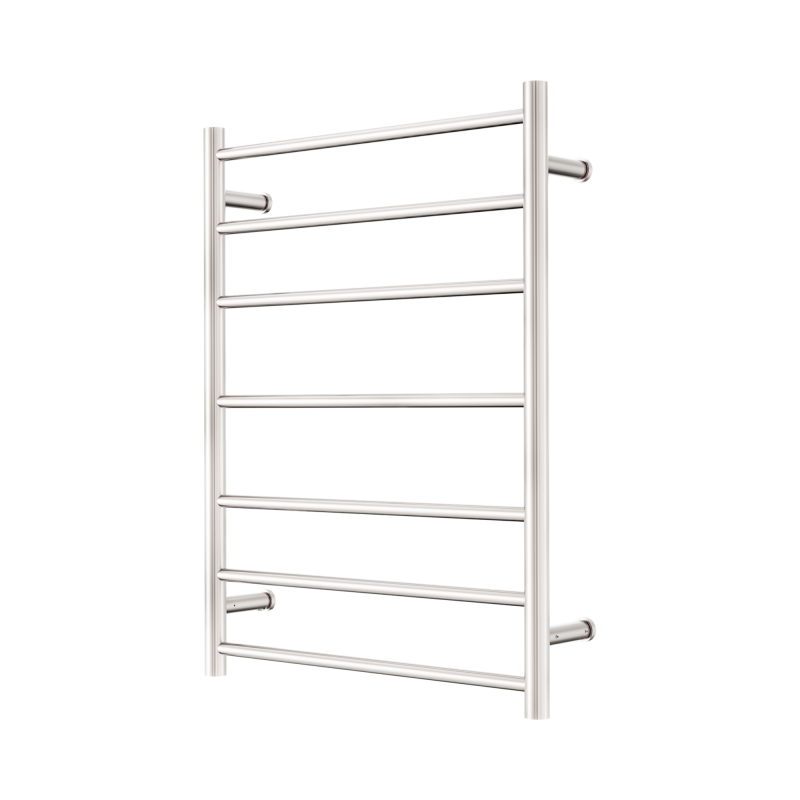 NERO MECCA 240V 7 BAR HEATED TOWEL LADDER BRUSHED NICKEL NERO MECCA 240V 7 BAR HEATED TOWEL LADDER BRUSHED NICKEL