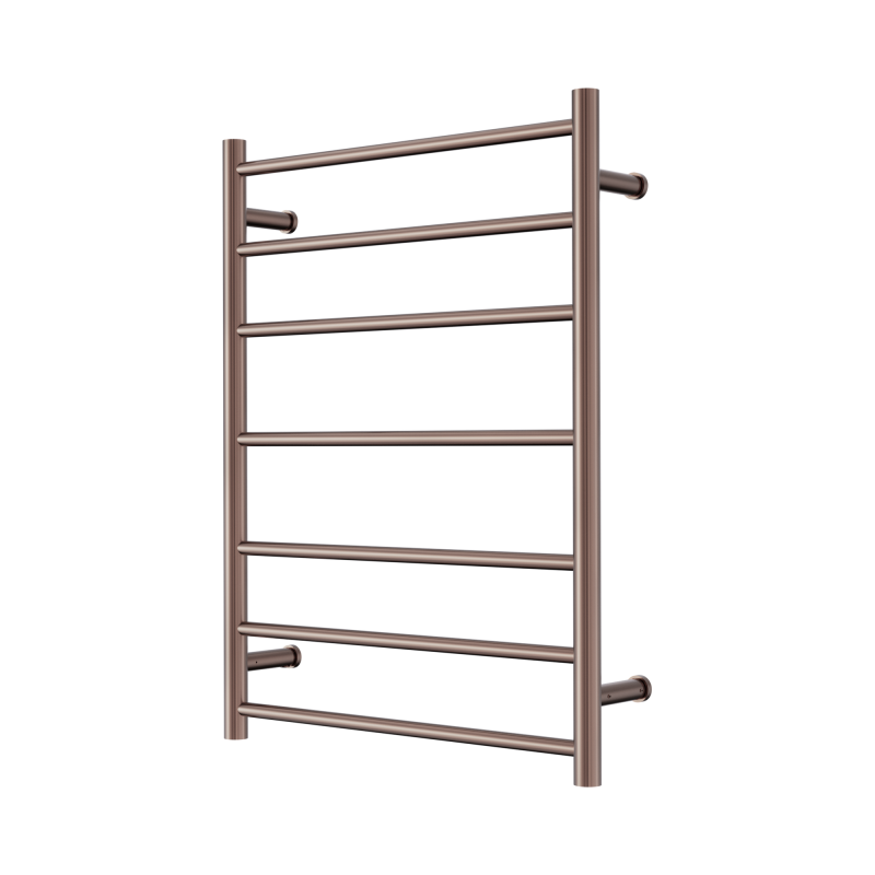 NERO MECCA 240V 7 BAR HEATED TOWEL LADDER BRUSHED BRONZE NERO MECCA 240V 7 BAR HEATED TOWEL LADDER BRUSHED BRONZE