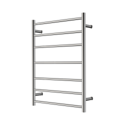NERO MECCA 240V 7 BAR HEATED TOWEL LADDER CHROME
