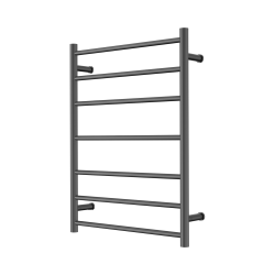 NERO MECCA 240V 7 BAR HEATED TOWEL LADDER GUN METAL