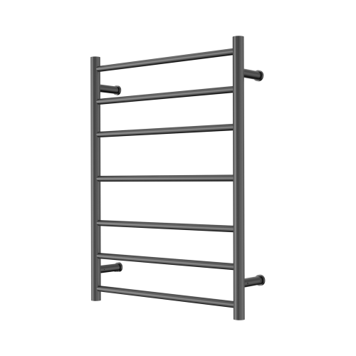 NERO MECCA 240V 7 BAR HEATED TOWEL LADDER GRAPHITE NERO MECCA 240V 7 BAR HEATED TOWEL LADDER GRAPHITE