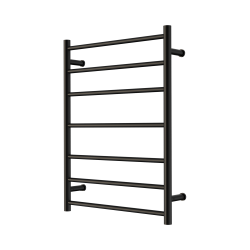NERO MECCA 240V 7 BAR HEATED TOWEL LADDER MATTE BLACK