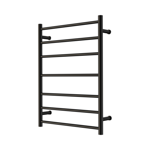 NERO MECCA 240V 7 BAR HEATED TOWEL LADDER MATTE BLACK