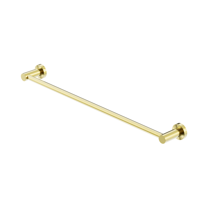 NERO MECCA SINGLE TOWEL RAIL 600MM BRUSHED GOLD NERO MECCA SINGLE TOWEL RAIL 600MM BRUSHED GOLD