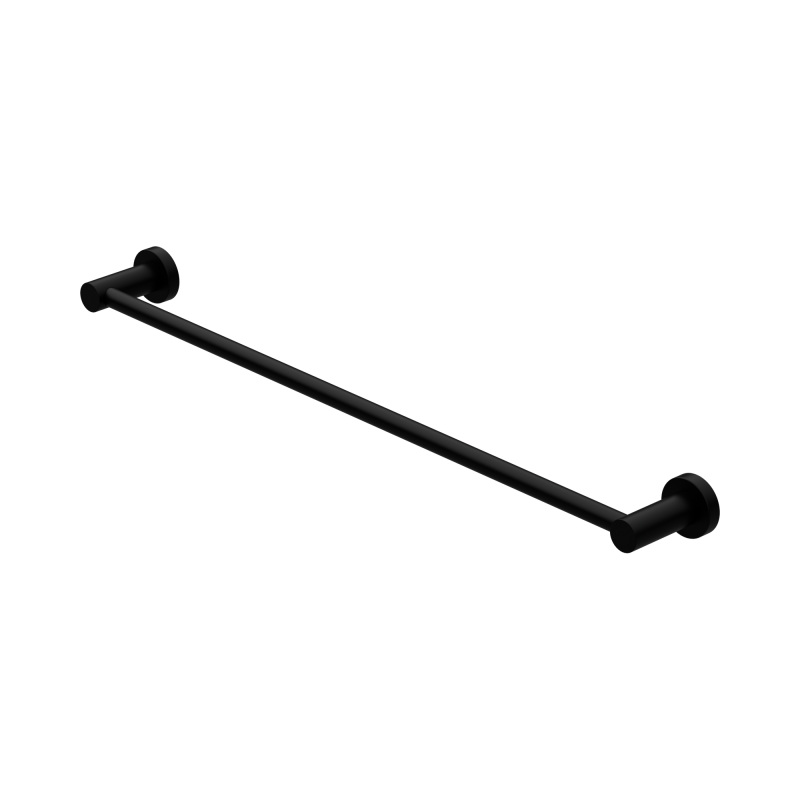 NERO MECCA SINGLE TOWEL RAIL 600MM MATTE BLACK NERO MECCA SINGLE TOWEL RAIL 600MM MATTE BLACK