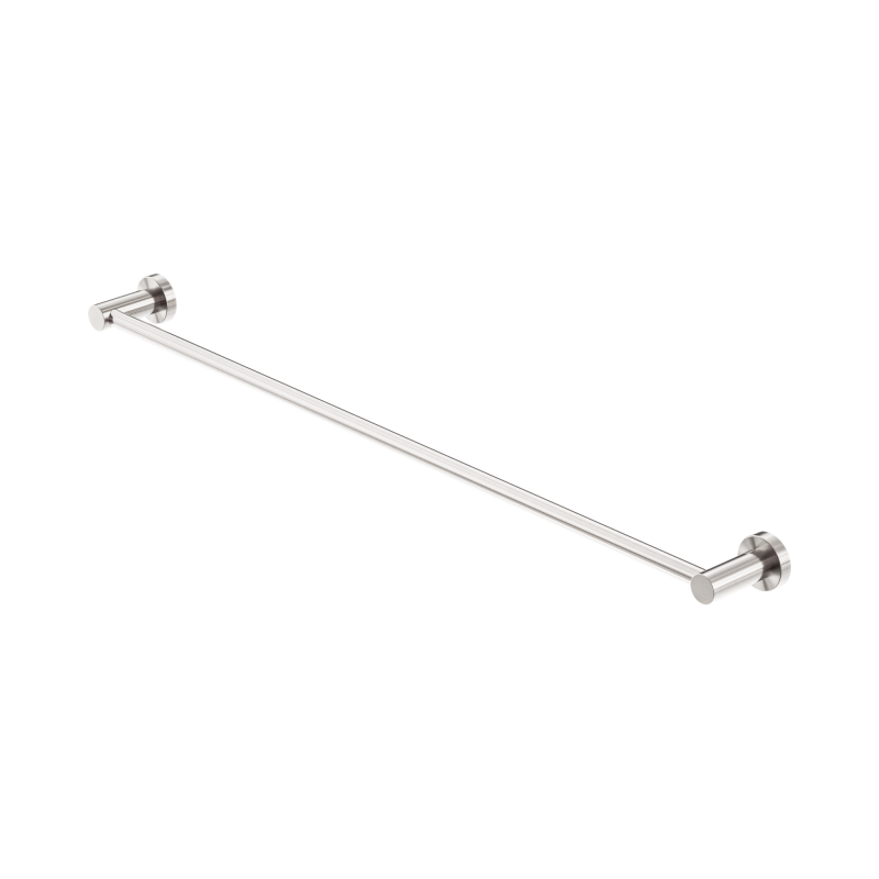 NERO MECCA SINGLE TOWEL RAIL 800MM BRUSHED NICKEL NERO MECCA SINGLE TOWEL RAIL 800MM BRUSHED NICKEL