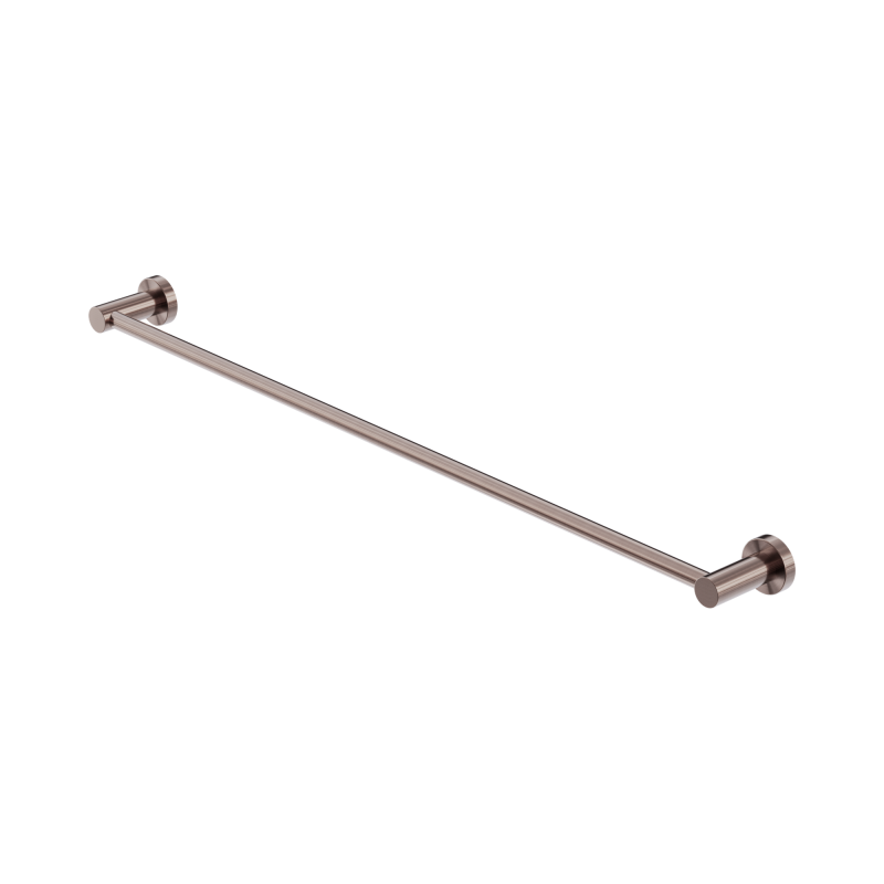 NERO MECCA SINGLE TOWEL RAIL 800MM BRUSHED BRONZE NERO MECCA SINGLE TOWEL RAIL 800MM BRUSHED BRONZE