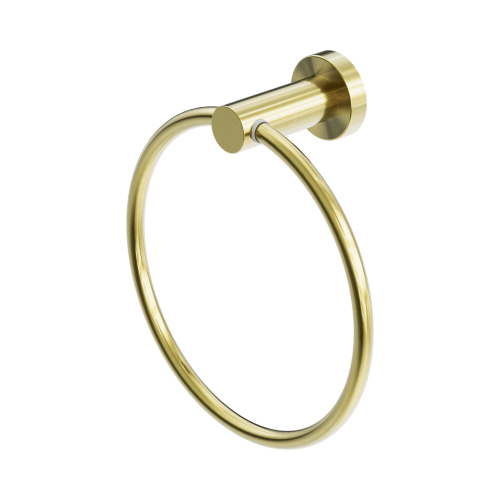 NERO MECCA HAND TOWEL RING BRUSHED GOLD