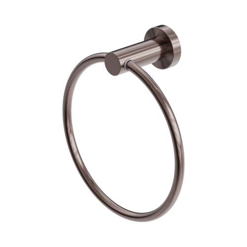 NERO MECCA HAND TOWEL RING BRUSHED BRONZE