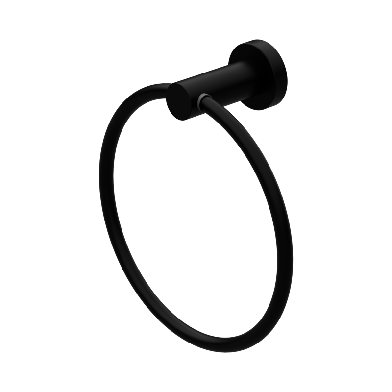 NERO MECCA HAND TOWEL RING MATTE BLACK