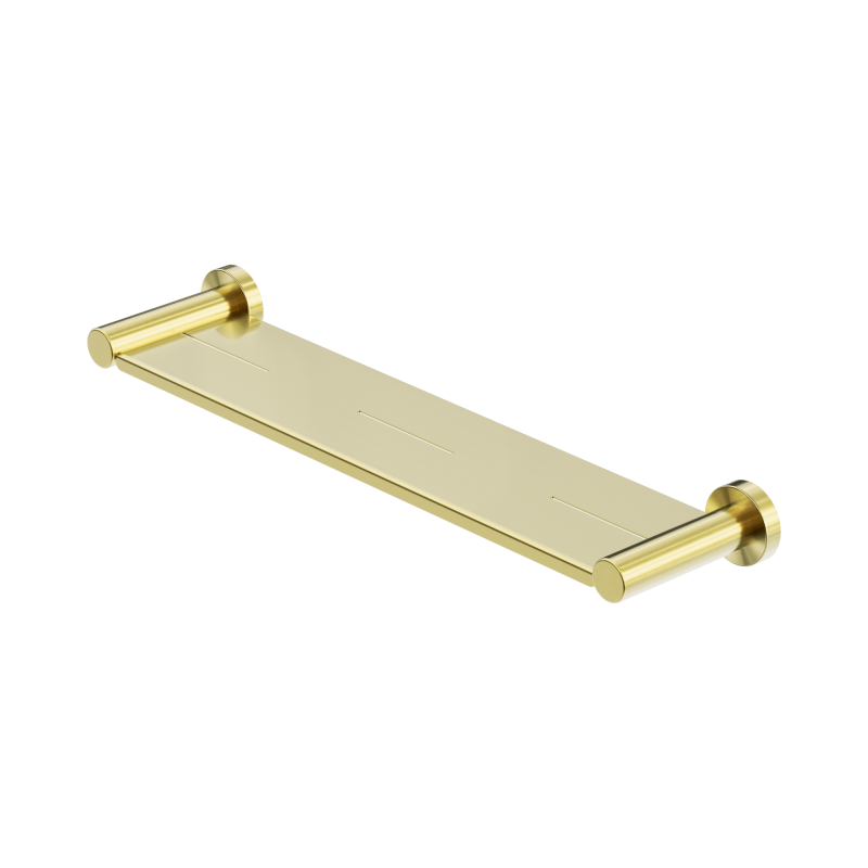 NERO MECCA METAL SHOWER SHELF BRUSHED GOLD