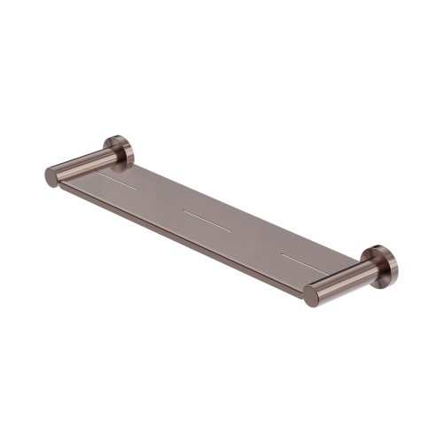 NERO MECCA METAL SHOWER SHELF BRUSHED BRONZE