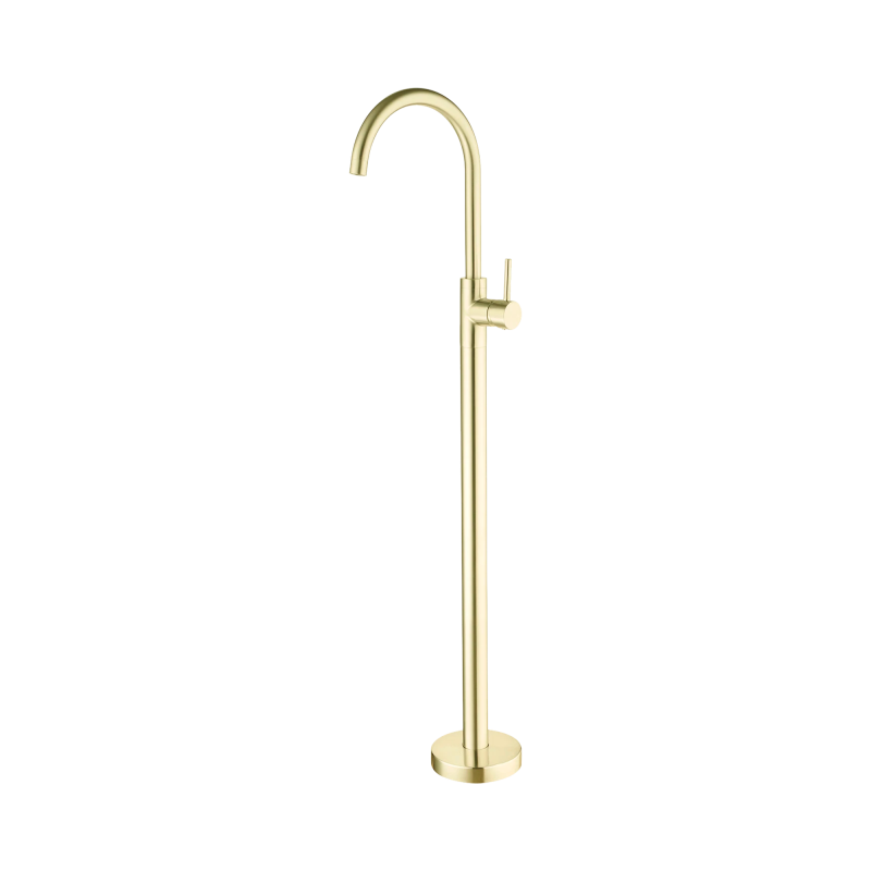 NERO MECCA FREESTANDING BATH MIXER BRUSHED GOLD NERO MECCA FREESTANDING BATH MIXER BRUSHED GOLD