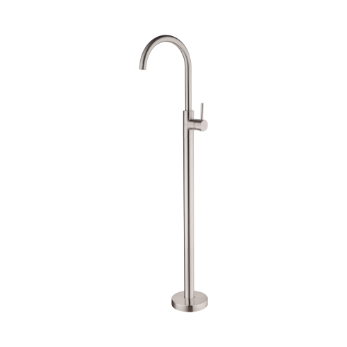 NERO MECCA FREESTANDING BATH MIXER BRUSHED NICKEL