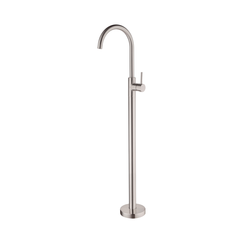 NERO MECCA FREESTANDING BATH MIXER BRUSHED NICKEL NERO MECCA FREESTANDING BATH MIXER BRUSHED NICKEL