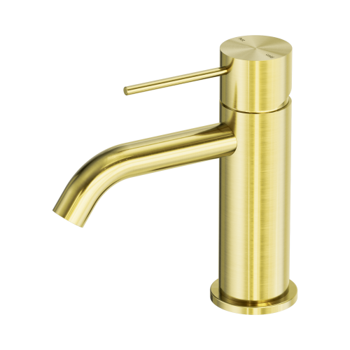 NERO MECCA BASIN MIXER BRUSHED GOLD