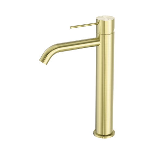 NERO MECCA TALL BASIN MIXER BRUSHED GOLD