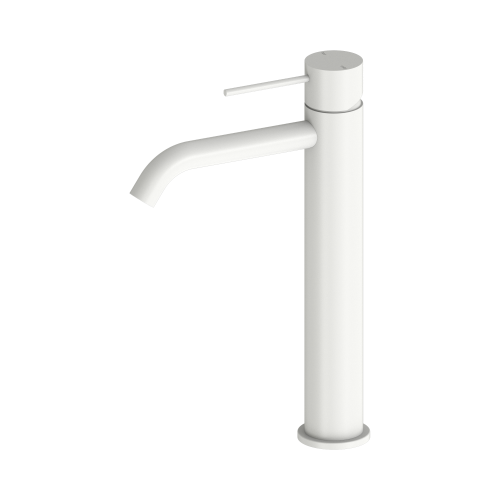 NERO MECCA TALL BASIN MIXER MATTE WHITE