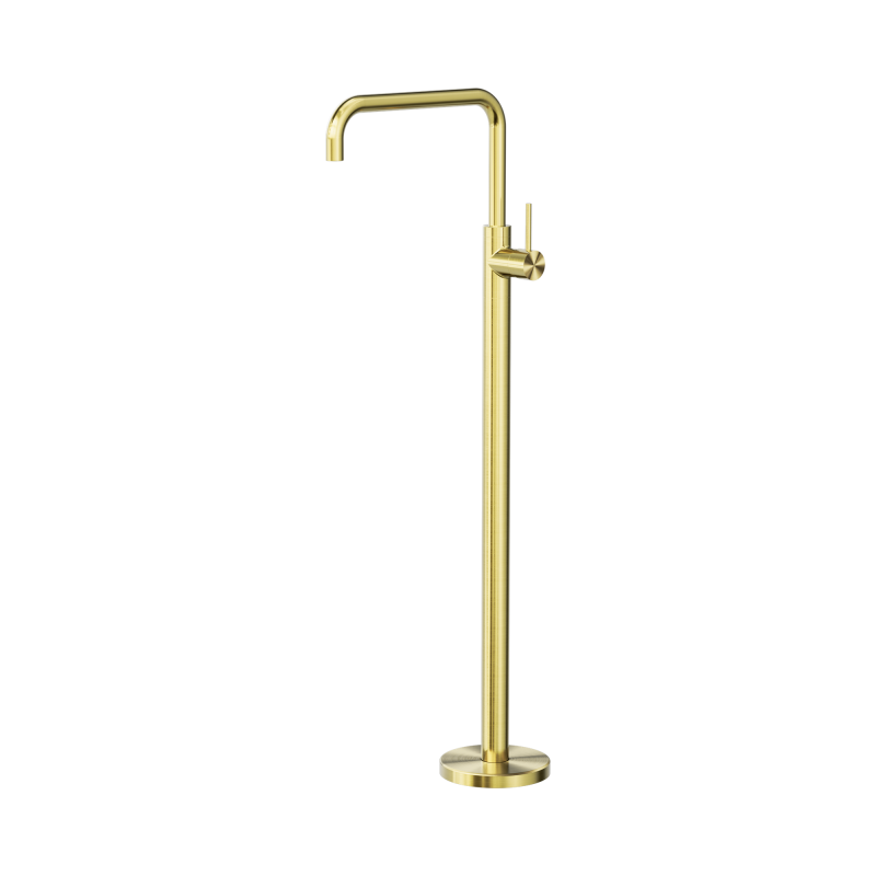 NERO MECCA FREESTANDING BATH MIXER SQUARE SHAPE BRUSHED GOLD NERO MECCA FREESTANDING BATH MIXER SQUARE SHAPE BRUSHED GOLD