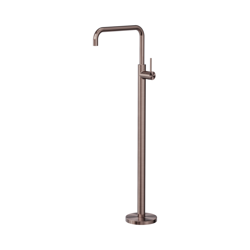 NERO MECCA FREESTANDING BATH MIXER SQUARE SHAPE BRUSHED BRONZE NERO MECCA FREESTANDING BATH MIXER SQUARE SHAPE BRUSHED BRONZE
