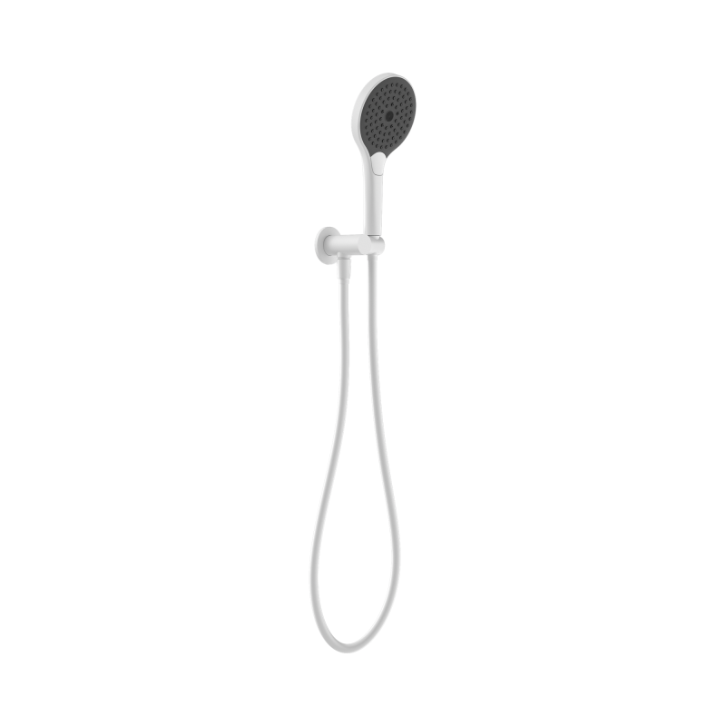 NERO MECCA SHOWER ON BRACKET WITH AIR SHOWER II MATTE WHITE NERO MECCA SHOWER ON BRACKET WITH AIR SHOWER II MATTE WHITE