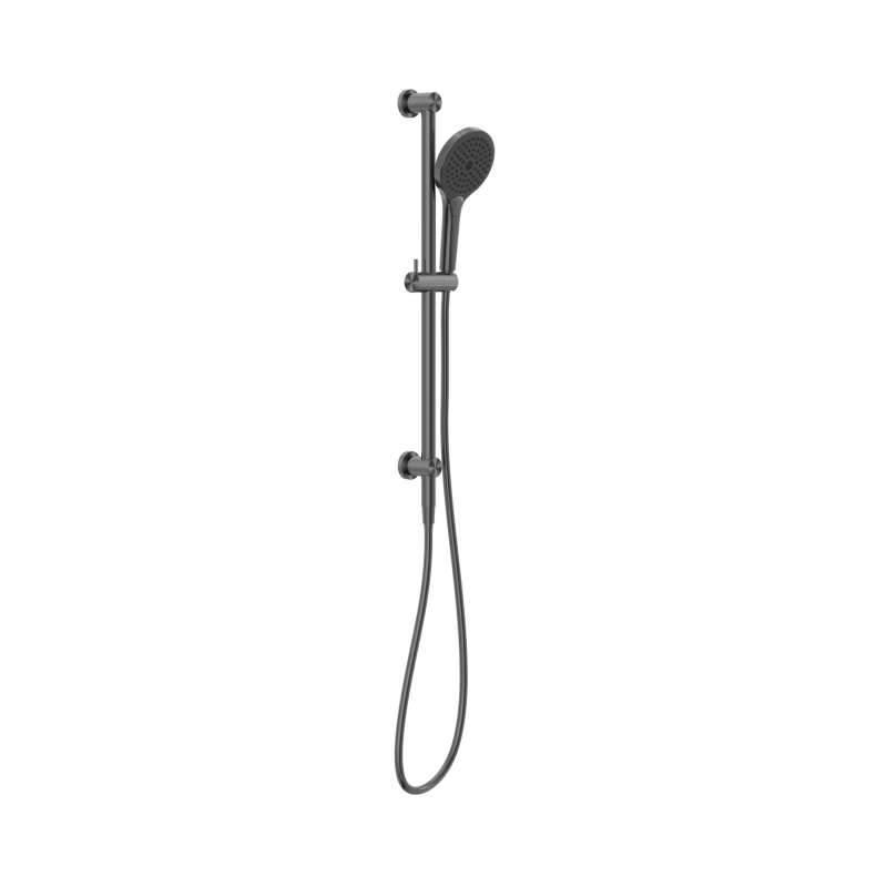 NERO MECCA SHOWER RAIL WITH AIR SHOWER II GUN METAL NERO MECCA SHOWER RAIL WITH AIR SHOWER II GUN METAL