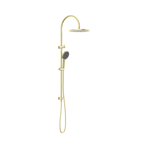 NERO MECCA TWIN SHOWER WITH AIR SHOWER II BRUSHED GOLD