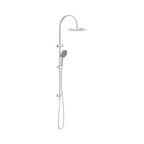 NERO MECCA TWIN SHOWER WITH AIR SHOWER II BRUSHED NICKEL