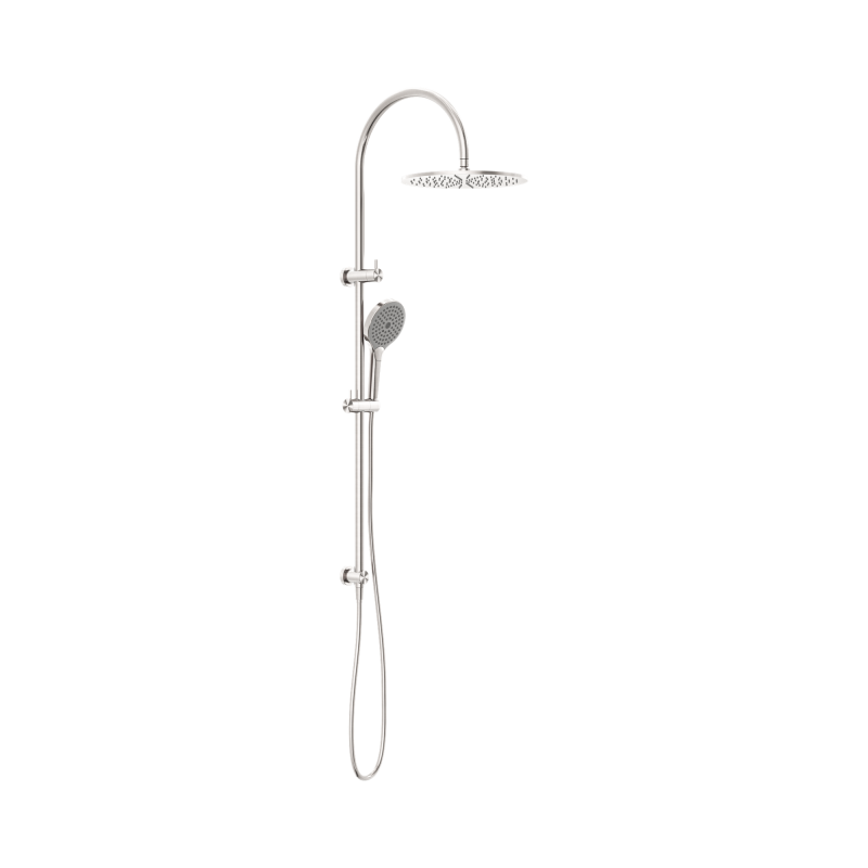 NERO MECCA TWIN SHOWER WITH AIR SHOWER II BRUSHED NICKEL NERO MECCA TWIN SHOWER WITH AIR SHOWER II BRUSHED NICKEL