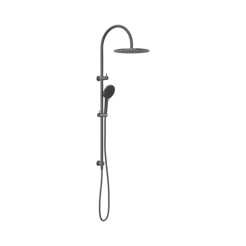 NERO MECCA TWIN SHOWER WITH AIR SHOWER II GUN METAL NERO MECCA TWIN SHOWER WITH AIR SHOWER II GUN METAL