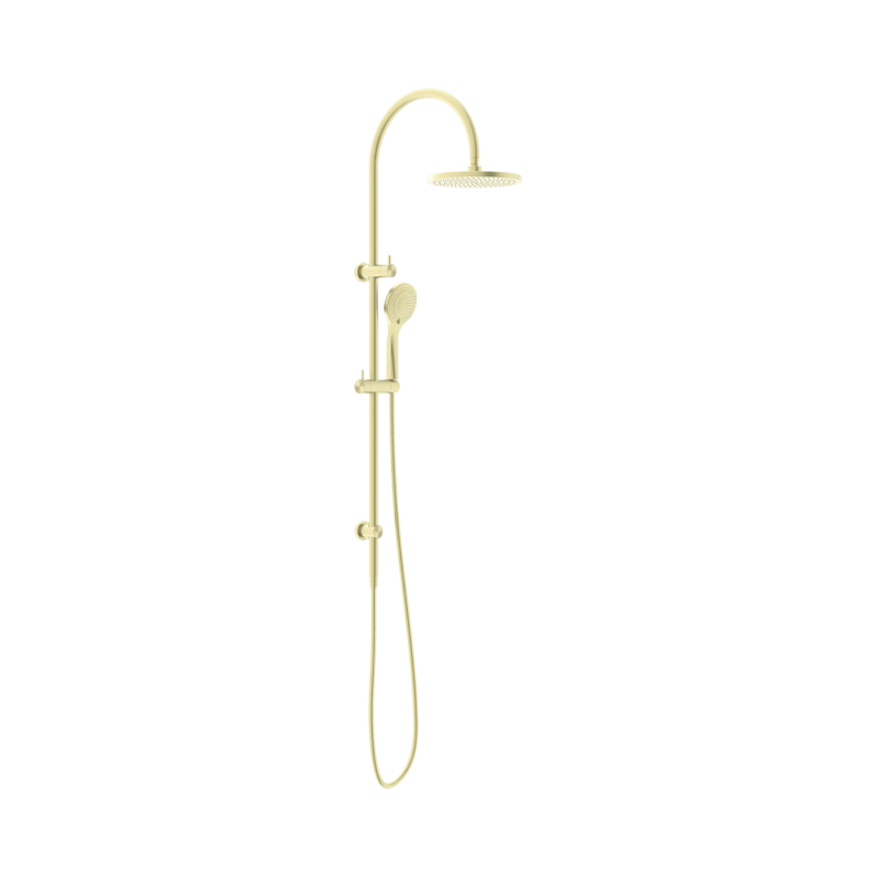 NERO MECCA TWIN SHOWER WITH AIR SHOWER BRUSHED GOLD NERO MECCA TWIN SHOWER WITH AIR SHOWER BRUSHED GOLD