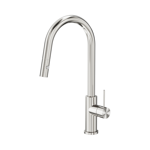 NERO MECCA PULL OUT SINK MIXER WITH VEGIE SPRAY FUNCTION BRUSHED NICKEL