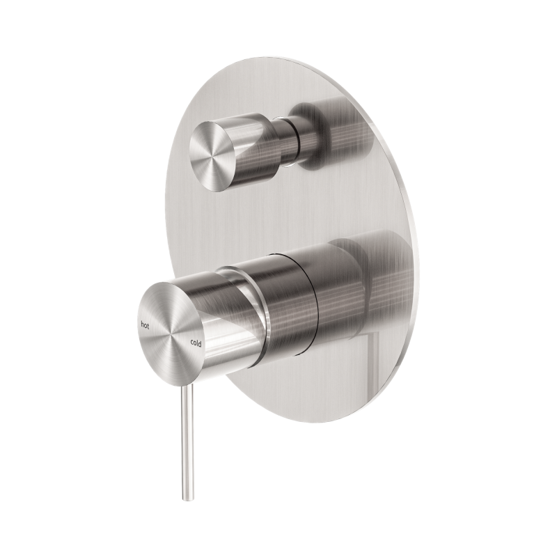 NERO MECCA SHOWER MIXER WITH DIVERTOR BRUSHED NICKEL NERO MECCA SHOWER MIXER WITH DIVERTOR BRUSHED NICKEL