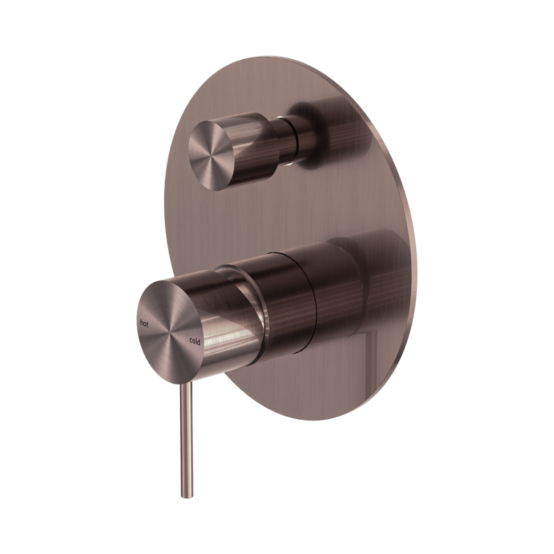 NERO MECCA SHOWER MIXER WITH DIVERTOR BRUSHED BRONZE NERO MECCA SHOWER MIXER WITH DIVERTOR BRUSHED BRONZE