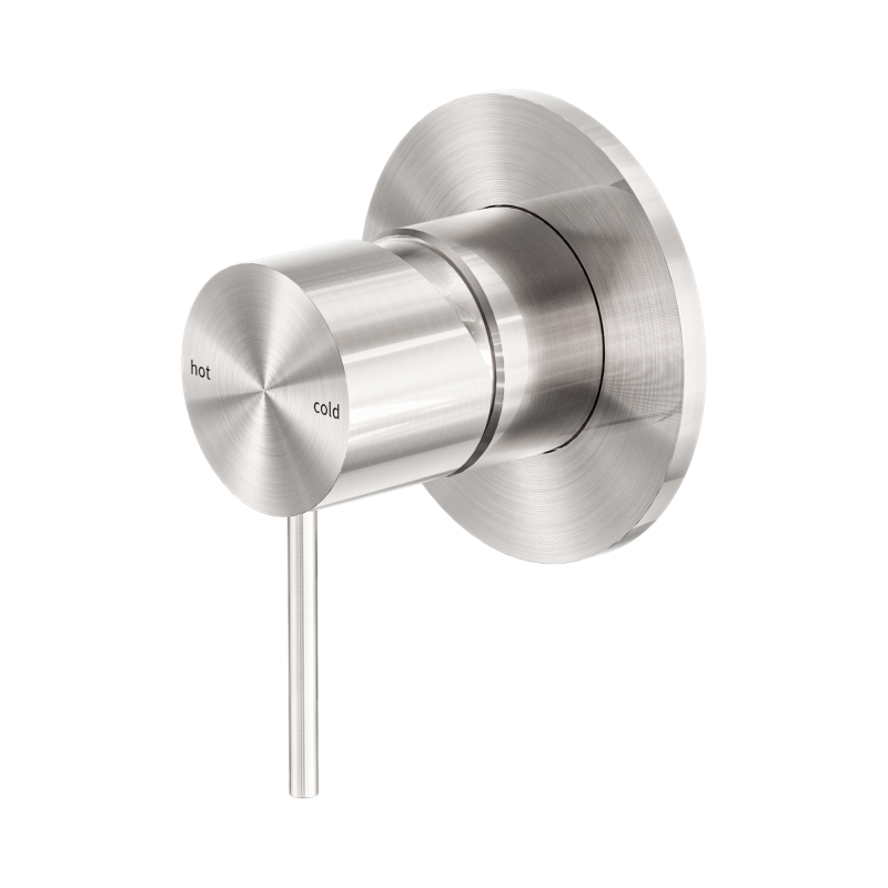 NERO MECCA SHOWER MIXER 80MM PLATE BRUSHED NICKEL NERO MECCA SHOWER MIXER 80MM PLATE BRUSHED NICKEL