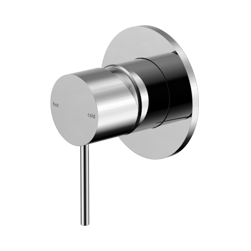 NERO MECCA SHOWER MIXER 80MM PLATE CHROME