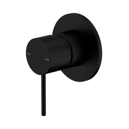 NERO MECCA SHOWER MIXER 80MM PLATE MATTE BLACK