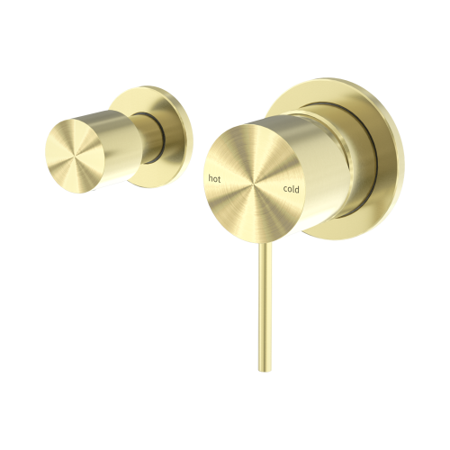 NERO MECCA SHOWER MIXER WITH HORIZONTAL 2 WAY DIVERTOR BRUSHED GOLD